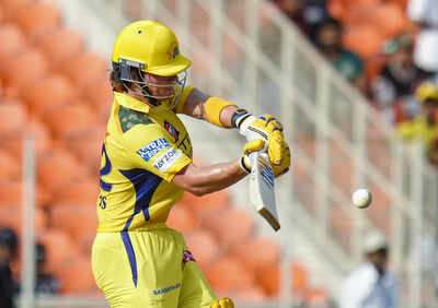 ahmedabad chennai super kings39 batter dewald brevis plays a shot during the ind