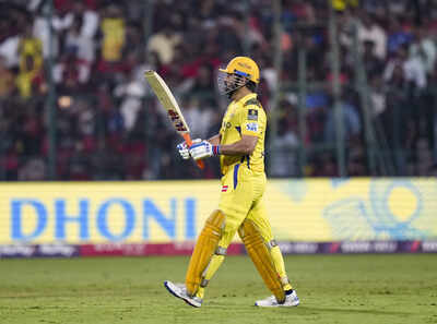 bengaluru chennai super kings39 ms dhoni during the indian premier league ipl