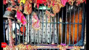 closed temple during eclipse