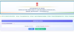 dlrs assam land records assistant recruitment 2026