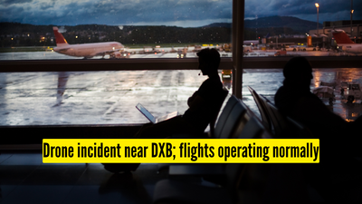 drone incident near dxb flights operating normally
