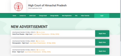 hp high court recruitment 2026