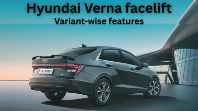 hyundai verna facelift variant wise features with price