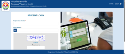 jnvst class 6 admit card 2026