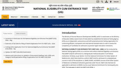 neet ug 2026 correction window closes today