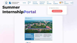 nit calicut summer internship programme 2026