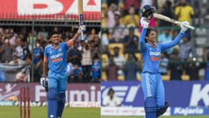 shubman gill and smriti mandhana