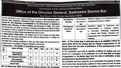 ssb si recruitment 2026