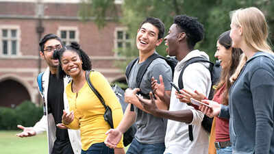 students at a us college