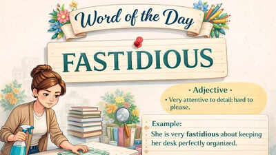 word of the day fastidious image source ai generated