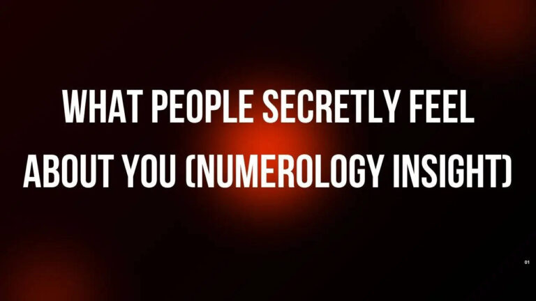 What people secretly feel about you (numerology insight)