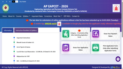 ap eamcet 2026 application correction window opens