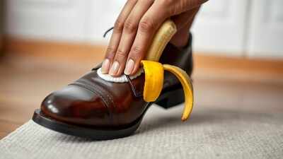 banana peel shoe shine