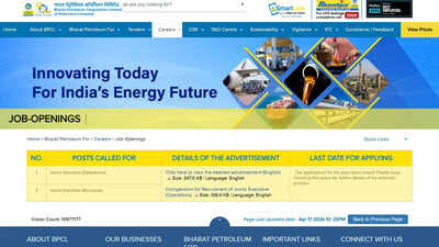 bpcl recruitment 2026