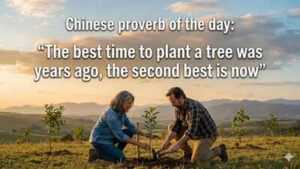 chinese proverb of the day image generated via google gemini
