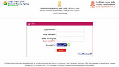 cuet ug 2026 city intimation slip released
