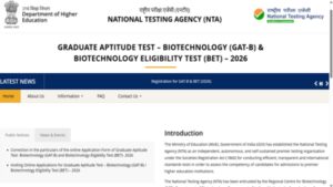 gat b bet 2026 application correction window opens