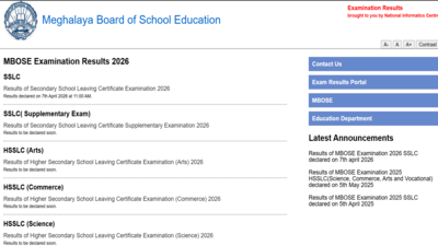 mbose sslc class 10th result 2026 released