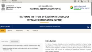 nta niftee 2026 exam city intimation slip