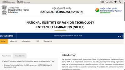 nta niftee 2026 exam city intimation slip