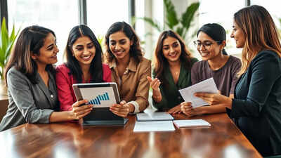 women entrepreneurs discussing finances