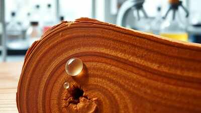 wood grain under cleaning analysis