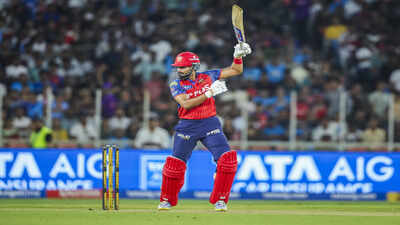 ahmedabad may 03 ani punjab kings39 skipper shreyas iyer plays a shot during