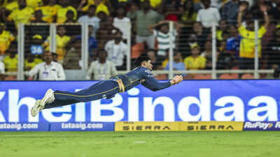 ahmedabad may 21 ani gujarat titans39 skipper shubhman gill takes the catch o
