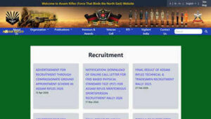 assam rifles compassionate ground recruitment 2026