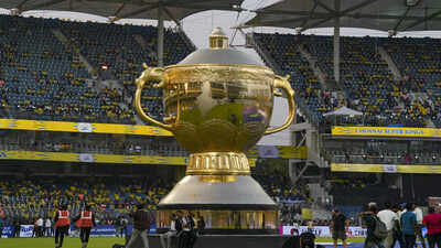chennai a replica of the ipl trophy during the opening ceremony of indian premi
