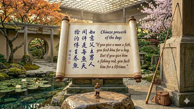 chinese proverb of the day image generated via google gemini