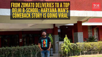 from zomato deliveries to a top delhi b school haryana mans comeback story is going viral