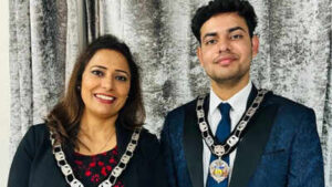 parveen rani and son tushar kumar