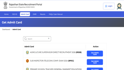 rssb admit card 2026