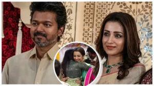 trisha krishnan warmly greets vijay39s family ahead of the oath taking ceremony in chennai