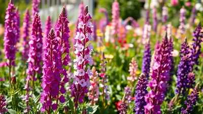 vibrant phlox and veronica bloom